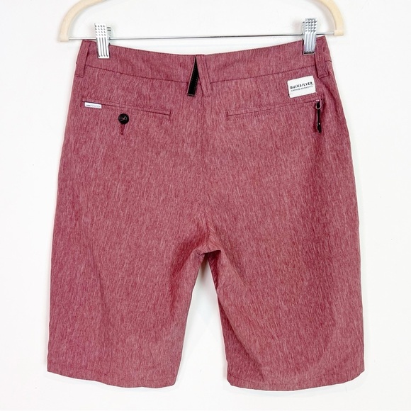QUIKSILVER UNION HEATHER RED AMPHIBIAN BOARD SHORTS MENS SZ 29 - Picture 4 of 5
